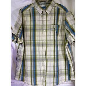 Columbia Shirt Mens 2XL XXL Multicolor Regular Fit‎ Button Up Short Sleeve Plaid